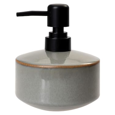 موزع صابون سائل للمرحاض، باللون الرمادي الفاتح