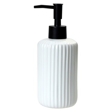 موزع صابون سائل للحمام، أبيض