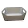 سلة بلاستيكية للتنظيم، رمادي، متوسط