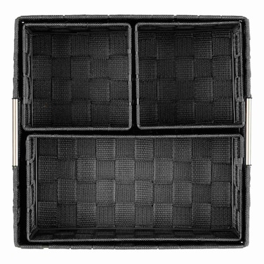 Storage Baskets, Black 4 PCS