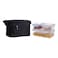 Kasa Food Holder Suitcase with 3 Lunch Box, Black
