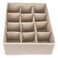 Drawer Organizer 12 Compartments, Beige