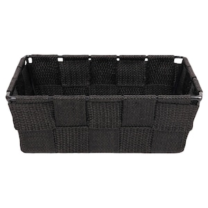 VIGO Woven Storage Basket Black, 10x5x15cm