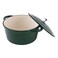 مقلاة من الحديد الزهر، أخضر، 24 سم