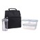 طقم حقيبة غداء حرارية مع مقابض، 3 علب و1 قارورة