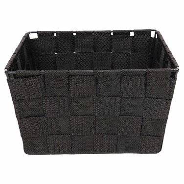 VIGO Woven Storage Basket Black, 19x11x19cm