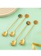 Care 4pcs Set Stainless Steel Dessert Spoons - Camel, Star, Moon, Lighthouse Designs - Golden Finish, Ideal for Cake, Coffee, Ice Cream - Gift Box Included, Coffee Tableware Whimsical Spoon Designs Polished Golden Finish, Dessert Table Display Set 2.2X16 cm