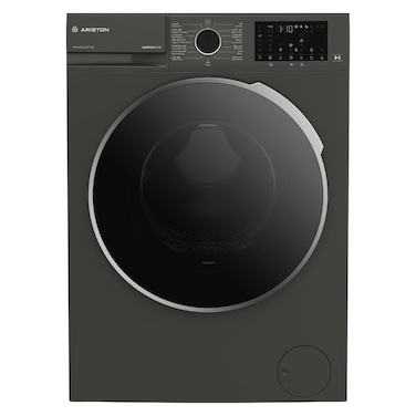 Ariston Front Load Washer with Dryer ARWD107143DM, 10/7 kg, Extra Silence, Extra Heat, 15 Programs, Grey