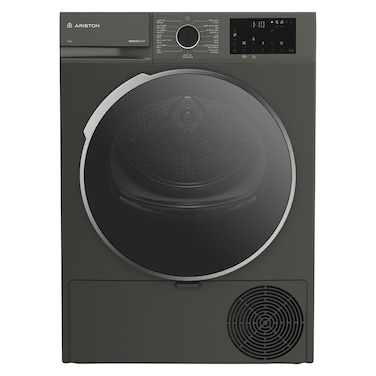 Ariston Front Load Dryer ARDH103DM, 10 kg, Extra Silence, 15 Programs, Grey