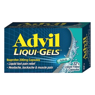 Advil 200mg Liquid Gel Capsules, 32 Capsules
