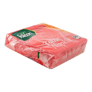 Falcon Table Napkin, Red, 33x33cm, 50 PCS
