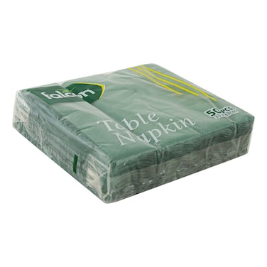Falcon Table Napkin, Green, 33x33cm, 50 PCS