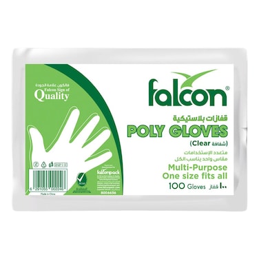 Falcon Poly Gloves, Pack of 100