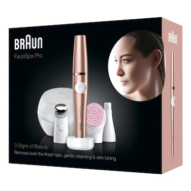 Braun Face Spa Pro 3-in-1 Wet and Dry Facial Epilator SE921