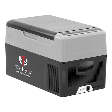 Toby's Car Refrigerator TR-21, Grey and Green, 21 L, 60 W