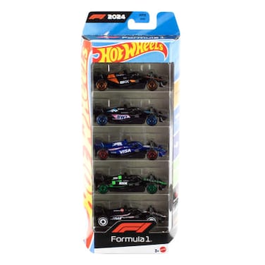 Hot Wheels F1 Cars, 5 Pcs