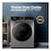 Super General Front Load Washer with Dryer SGW12800INVCMBS, 12/8 kg, Steam Wash, 1400 rpm, Digital Display, Inox