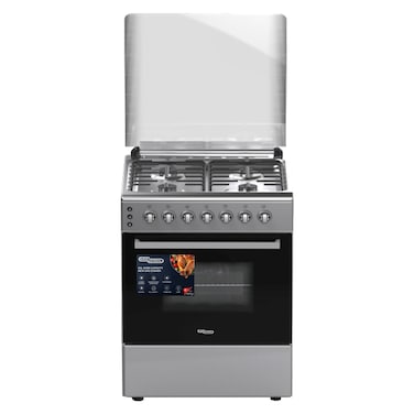Super General Gas Cooker SGC6671MSFS, 60x60 cm, Semi Cast Iron, Stainless Steel, 4 Burners