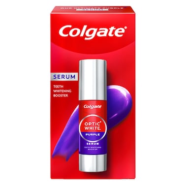 Colgate Serum Optic White Purple Serum, Teeth Whitening Booster, 40ml