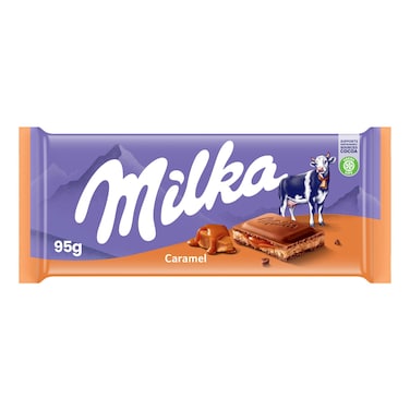 Milka Caramel Chocolate Bar, 95g