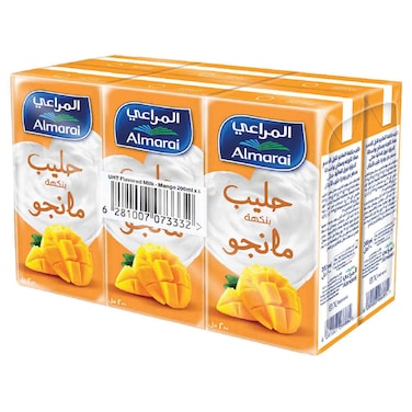 Almarai Alphonso Mango Flavoured Milk, 200ml Pack of 6
