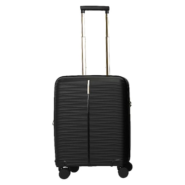Track Sparkle 8 Wheel Luggage Hard Trolley, Black, 55cm