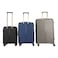 Track Sparkle 8 Wheel Luggage Hard Trolley, Navy, 68cm