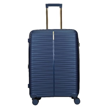 Track Sparkle 8 Wheel Luggage Hard Trolley, Navy, 68cm