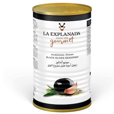 Spanish Black Olives Seasoned