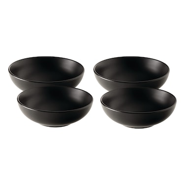 Kasa Porto, 4 Pcs Soup Plates Set, Grey