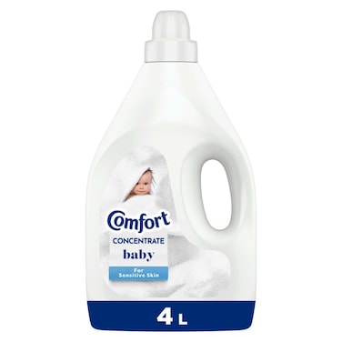 Comfort Concentrate Fabric Softener, Baby, for sensitive skin, 4L