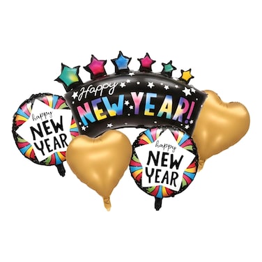 Happy New Year Foil Set 15113, 5PCS