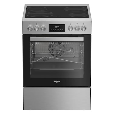 Whirlpool Vitro Ceramic Cooker WR60 EV520207 XME, 60x60 cm, Metal, Silver, 4 Cooking Zones
