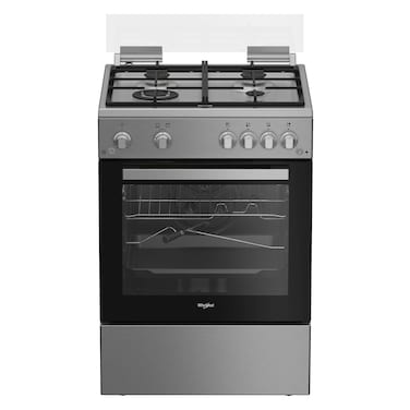 Whirlpool Gas Cooker WR60 GGG 23125 XME, 60x60 cm, Cast Iron, Silver, 4 Burners