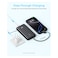 Anker USB PD Port Power Bank with Built in Type C Cable, Black, 10000mAh