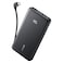 Anker USB PD Port Power Bank with Built in Type C Cable, Black, 10000mAh