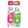 Fa Pink Passion Roll On, Pink Rose, 150ml + Fa Caribean Wave Roll On, Exotic Citrus, 150ml