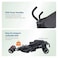 Harmony Aspire Deluxe Umbrella Fold Stroller, Black, Lightweight Compact Travel Stroller