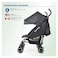 Harmony Aspire Deluxe Umbrella Fold Stroller, Black, Lightweight Compact Travel Stroller