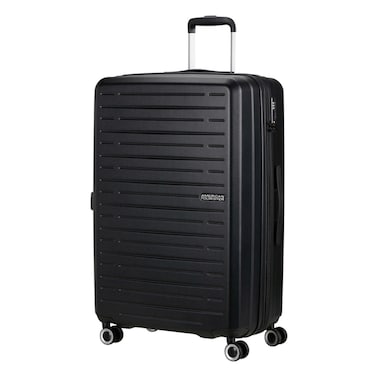 American Tourister Aerojoy Luggage Hard Trolley, Black, 80 cm