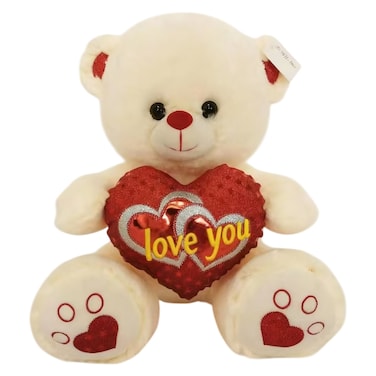 Teddy With Heart Xj514, 32cm