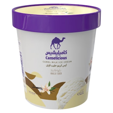 كاميليشوس آيس كريم حليب الإبل بنكهة الفانيليا، 400 ملل