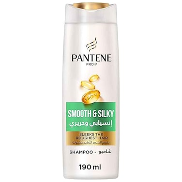 Pantene Pro-V Smooth and Silky Shampoo, 190ml