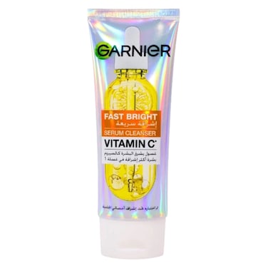 Garnier Fast Bright Vitamin C Serum Cleanser, 100ml