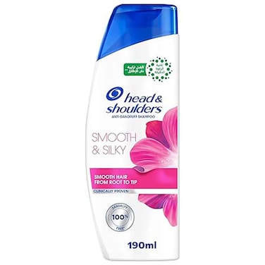 Head and Shoulders Smooth and Silky Anti-Dandruff Shampoo, 190ml