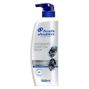 Head &amp; Shoulders Oxygenated Charcoal Detox Anti-Dandruff Shampoo, 500ml