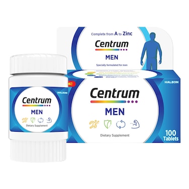 Centrum Men Multivitamin Dietary Supplement, 100 Tablets