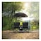 Porodo Campshade Camping Dual Chair with Umbrella, Black