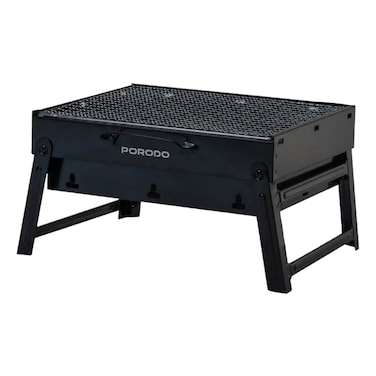 بورودو شواية صغيرة قابلة للطي محمولة - أسود