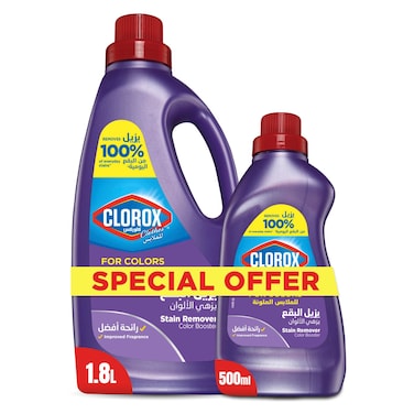 Clorox Stain Remover Colour Booster, Original, 1.8L+500ml